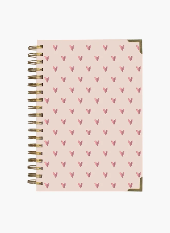 Share the Love Soft Pink Cover Hearts Notebook